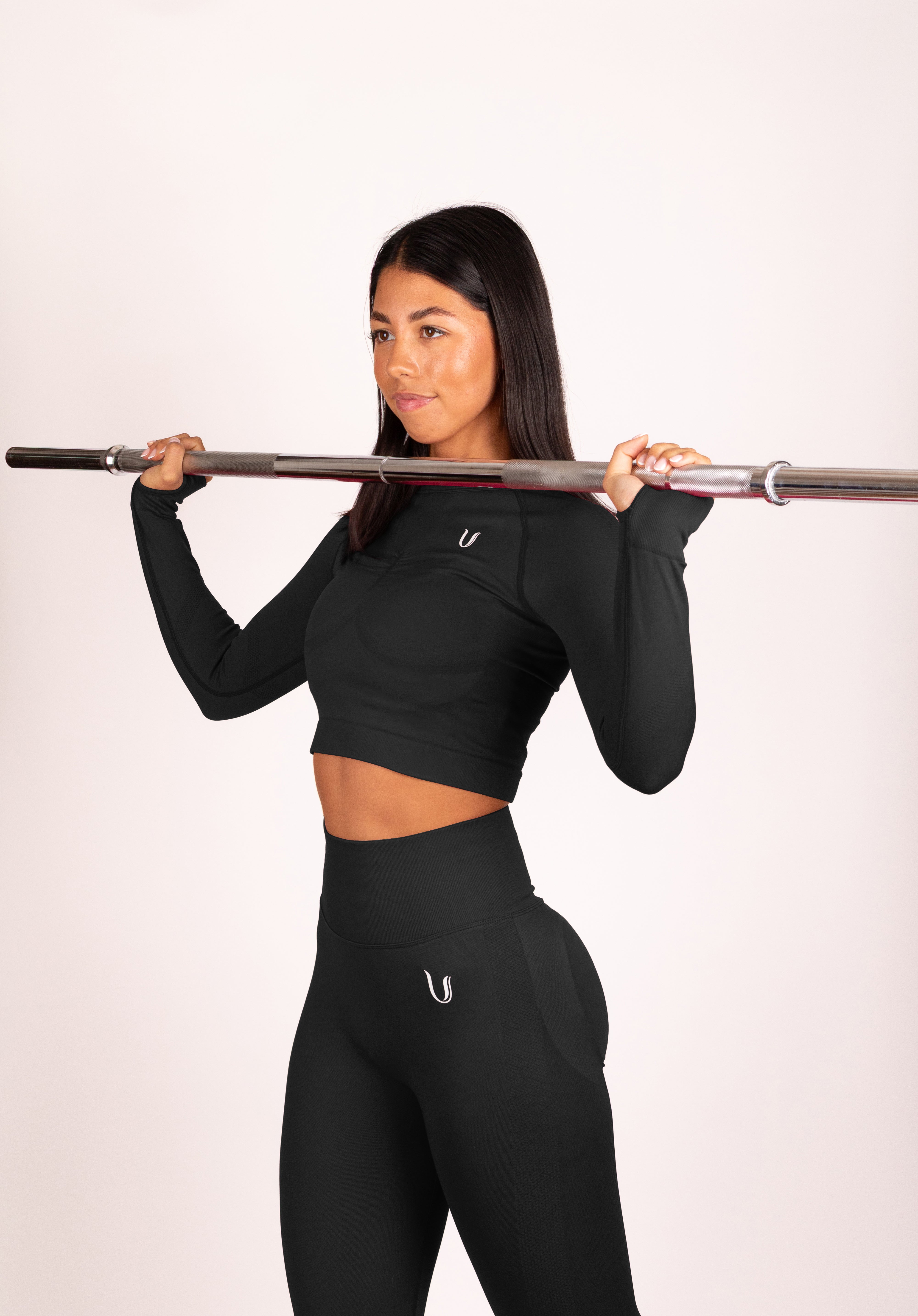 Leonie Lange Mouwen Top Shirt Zwart - Dames sportkleding afbeelding 6