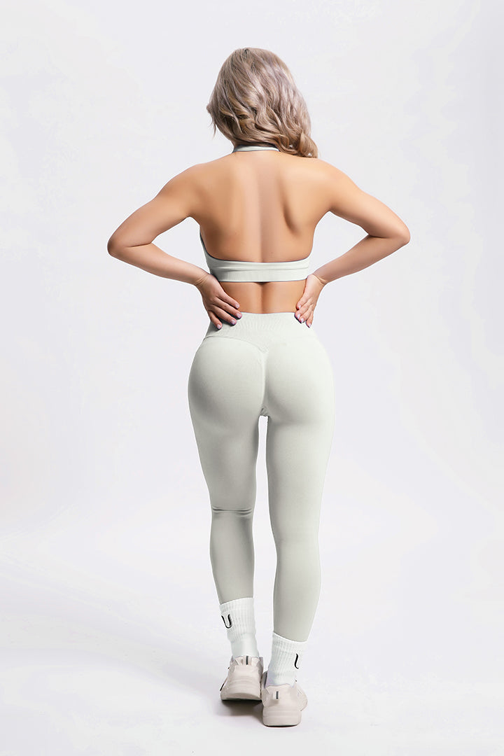 Beau | Premium High Performance Scunch Legging - Ivoor