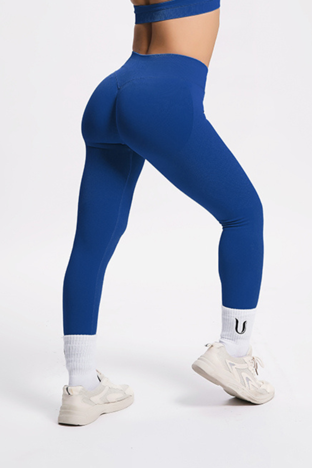 Beau | Premium High Performance Scunch Legging - Donkerblauw