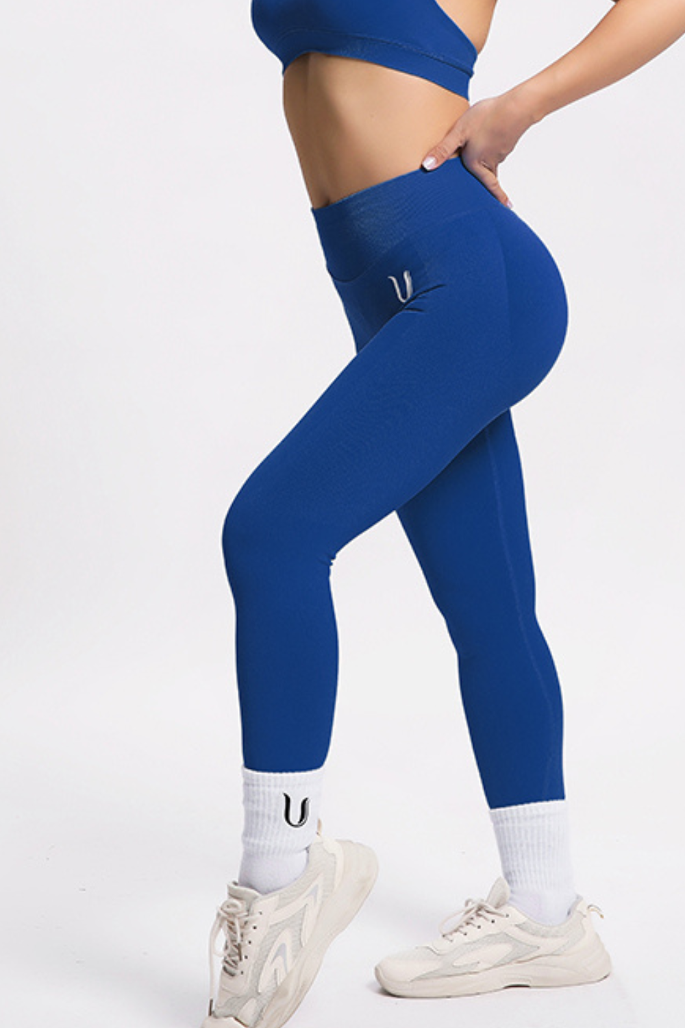 Beau | Premium High Performance Scunch Legging - Donkerblauw