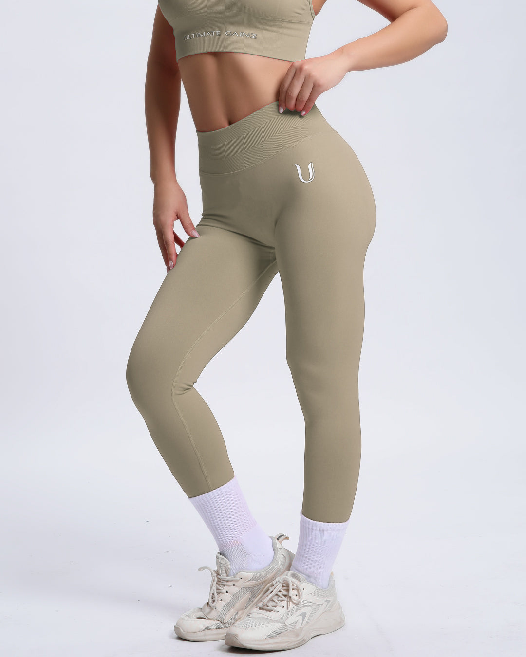 Joy | Sculpt Legging Met Scrunch – Beige
