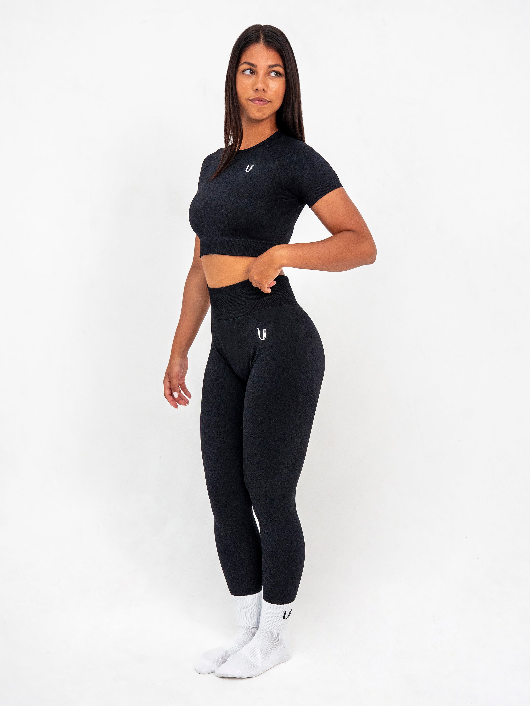 Luna | Premium Seamless Scrunch Legging - Zwart