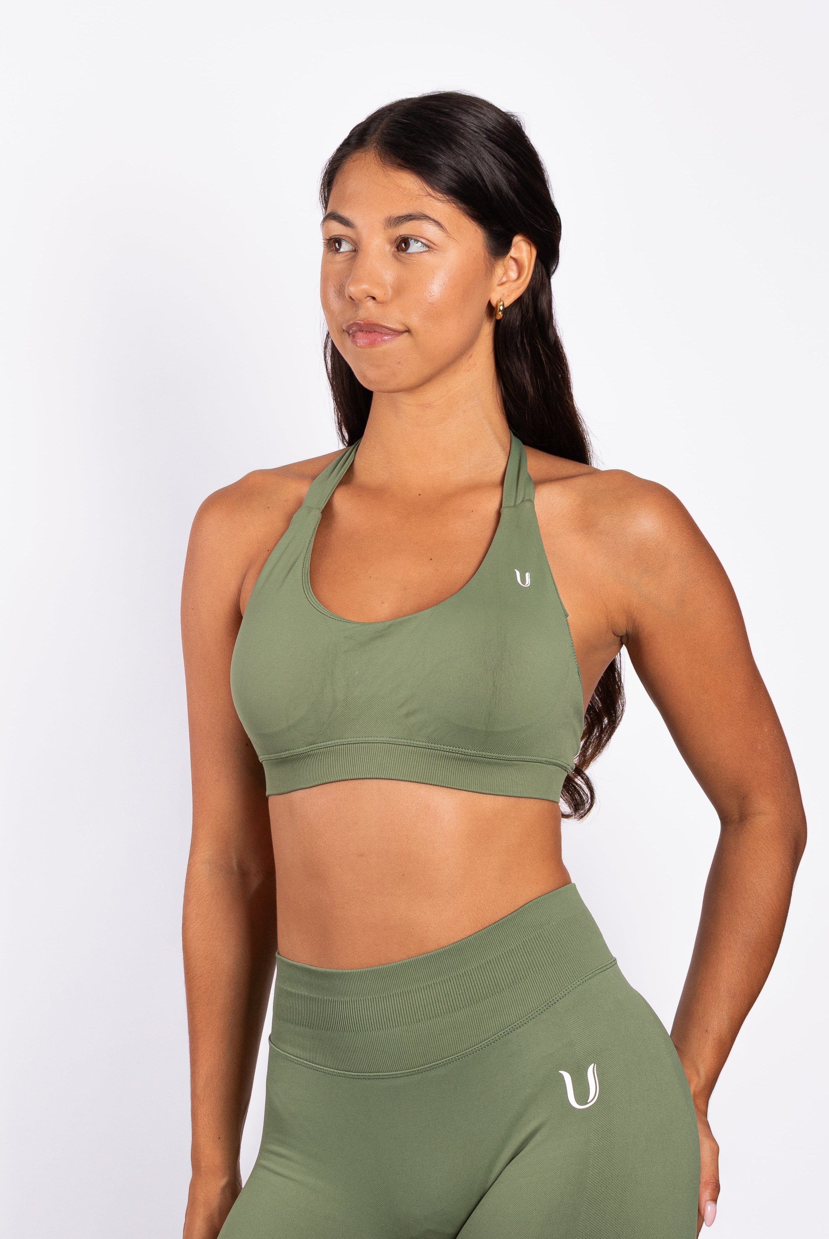 Beau | Halter Support Bra - Groen