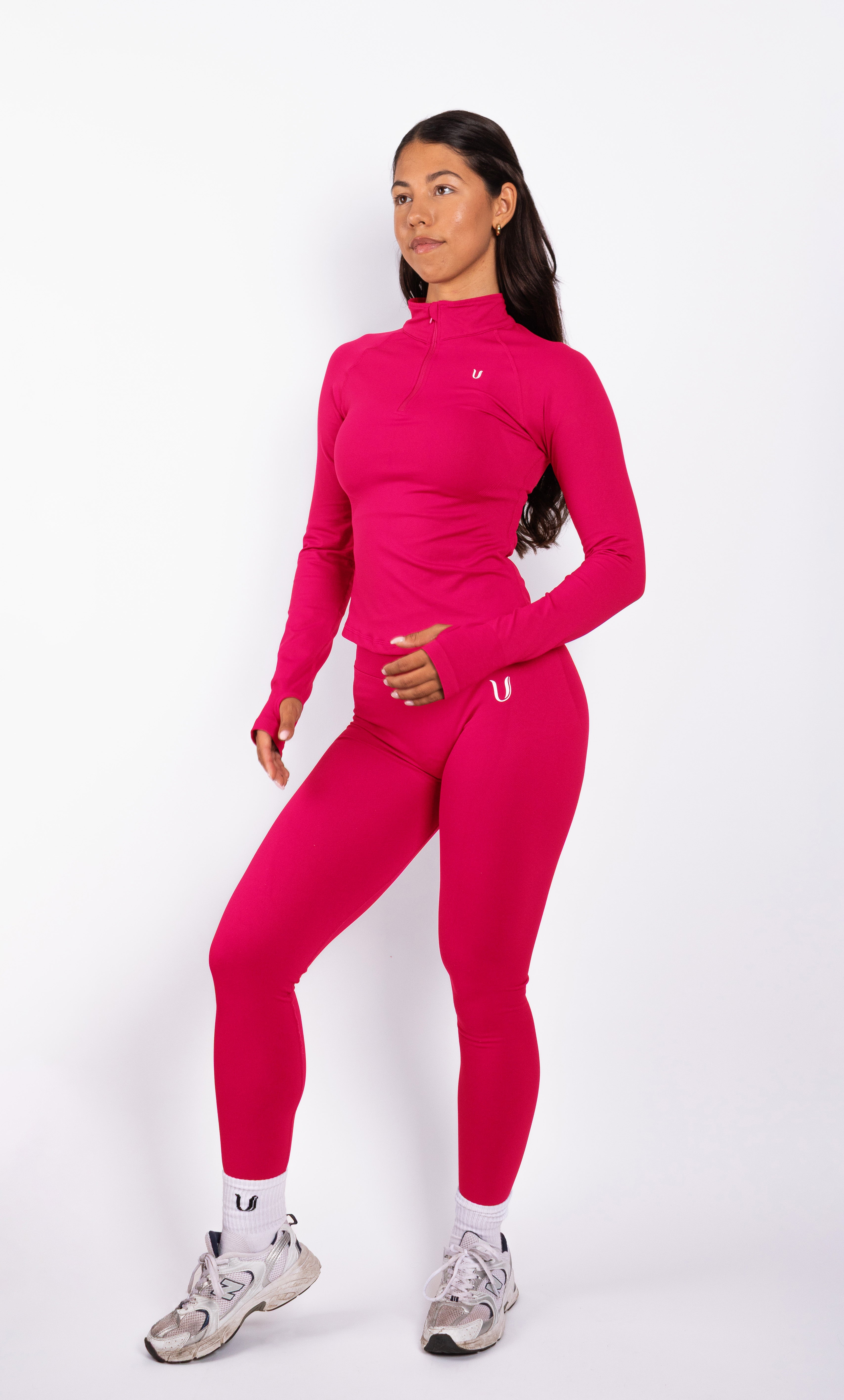 Beau | Premium High Performance Scrunch Leggings - Himbeere