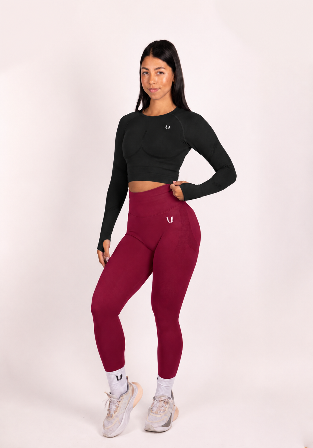 Leonie | Premium Scrunch Leggings - Red