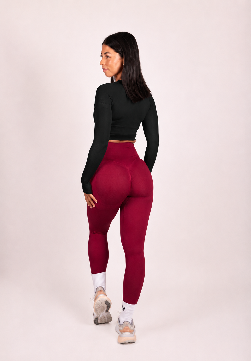 Leonie | Premium Scrunch Leggings - Red
