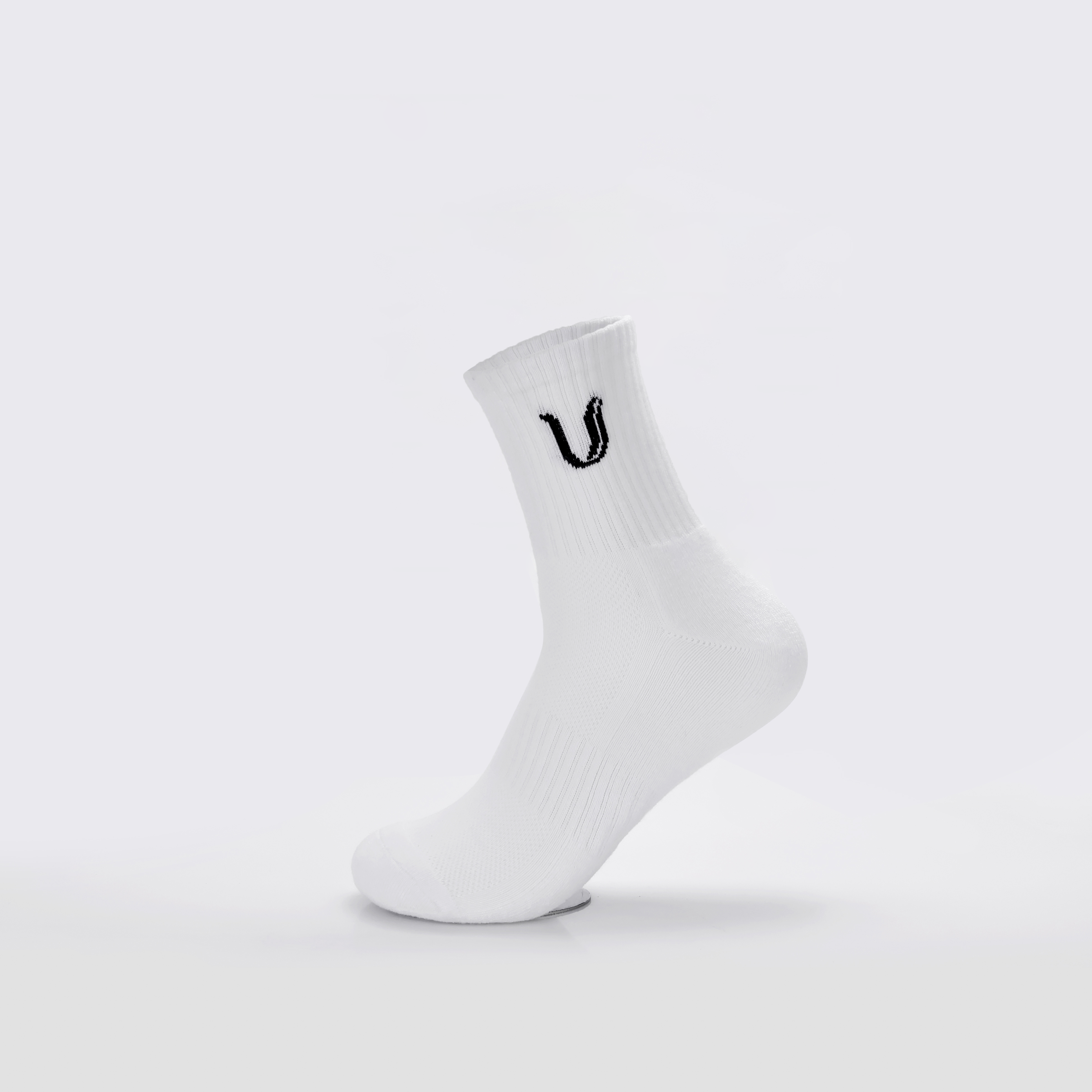 Ultimate Gainz - Performance Socks Unisex - White 3 Pairs