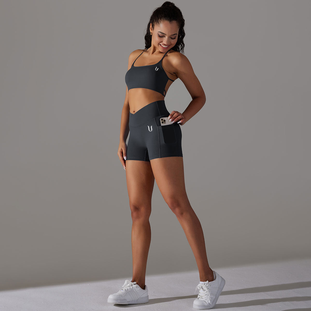 Mila | Shorts Set - Schwarz