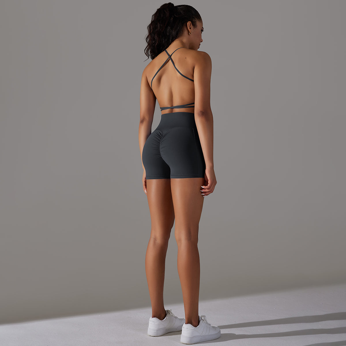 Mila | Short Set Zwart - Ultimate Gainz