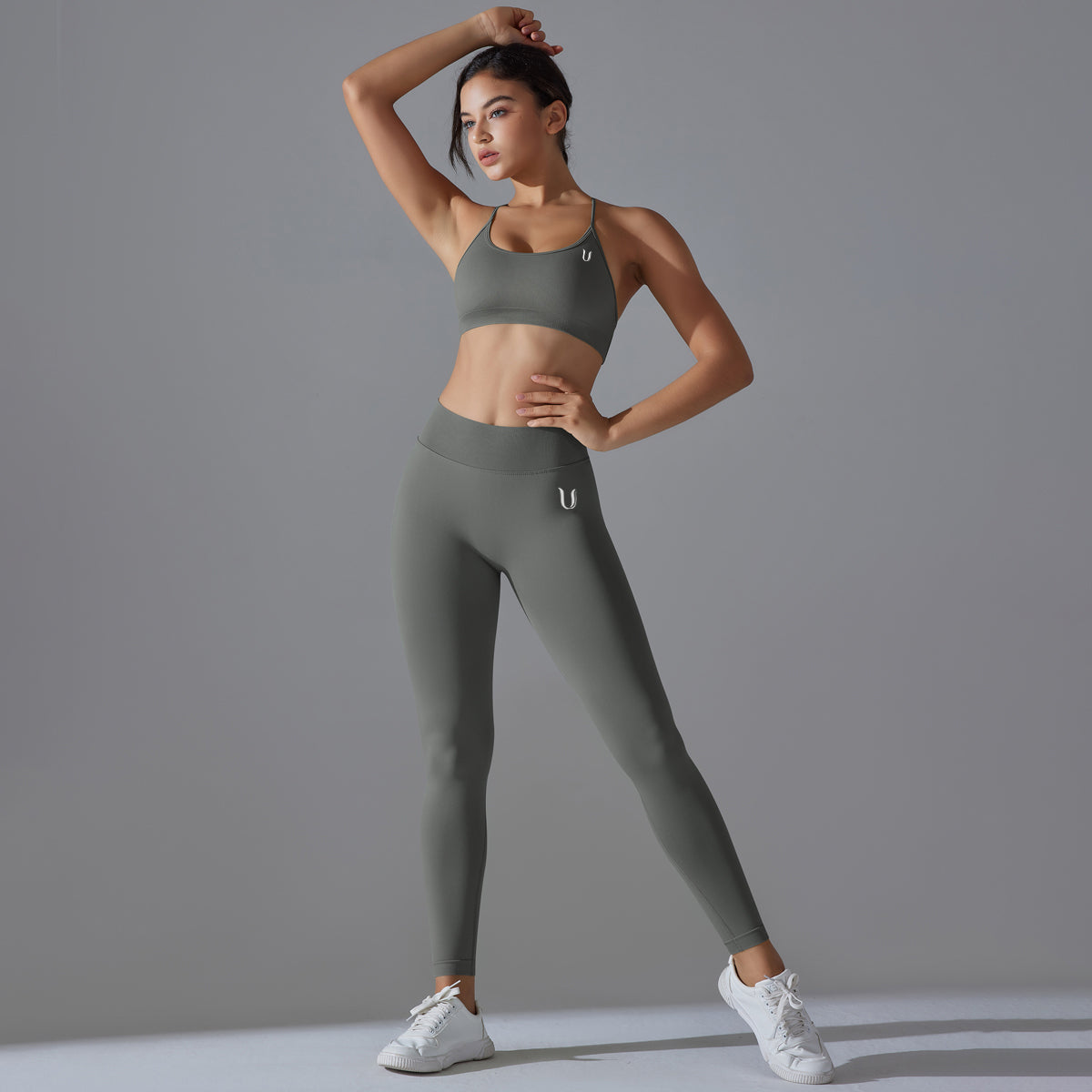 Mila V2 | Strap Sport Bra - Grijs