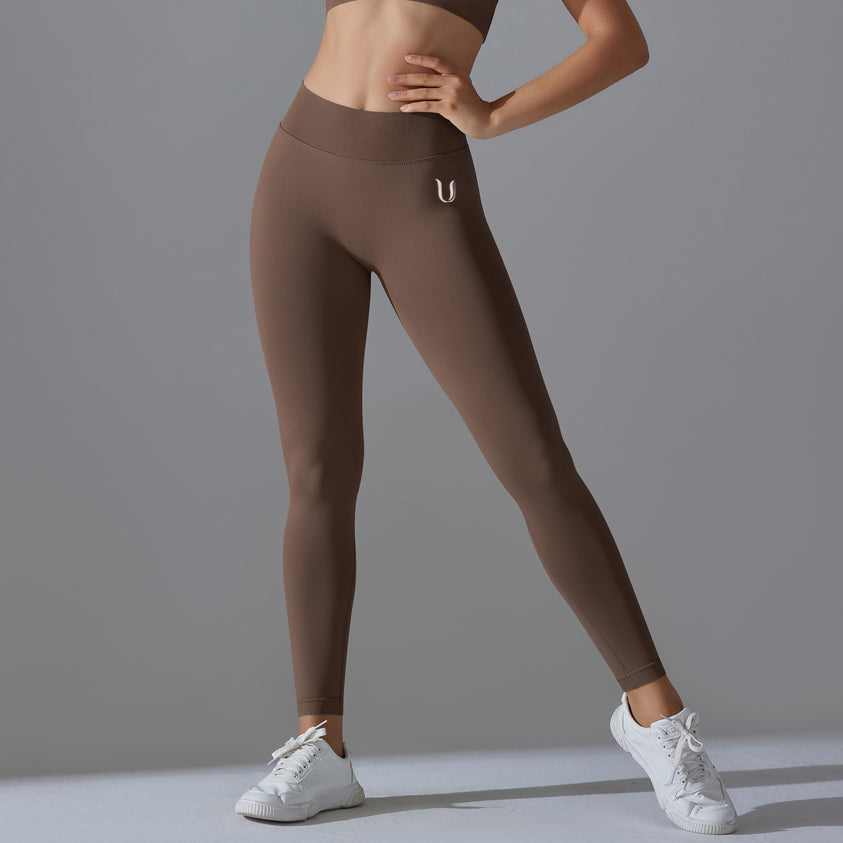 Mila V2 | Scrunch Sport Leggings - Braun