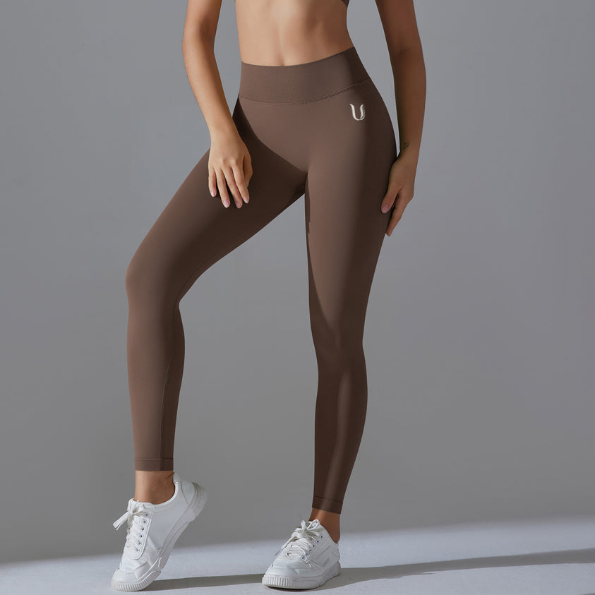 Mila V2 | Scrunch Sport Leggings - Braun