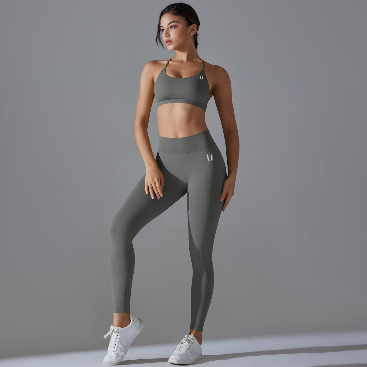 Mila V2 | Strap Sport Bra - Grijs