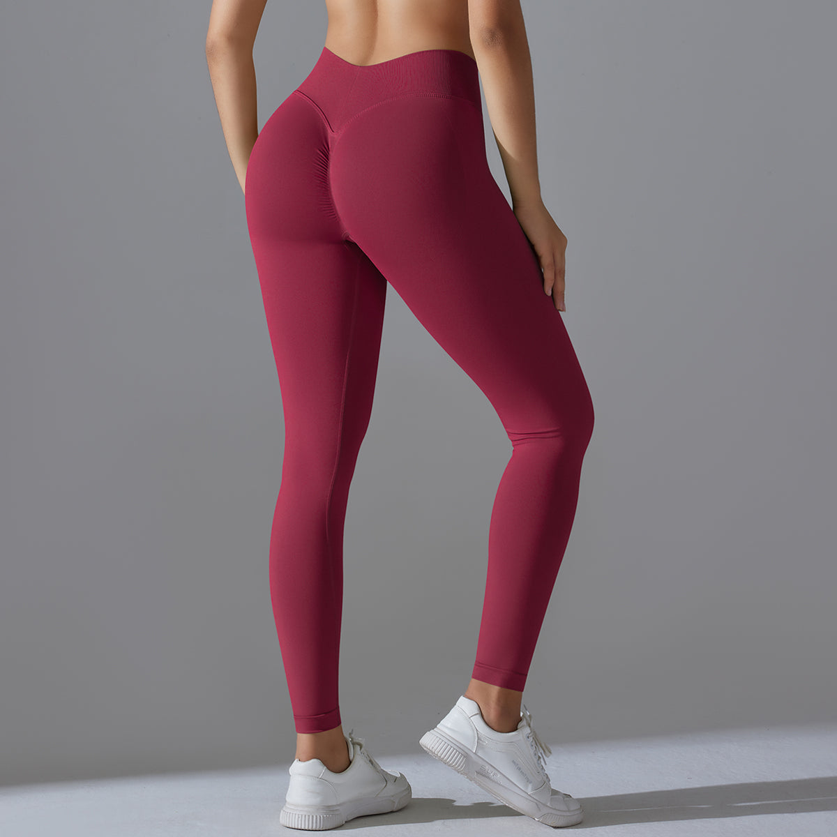 Mila V2 | Scrunch Sport Legging - Rood