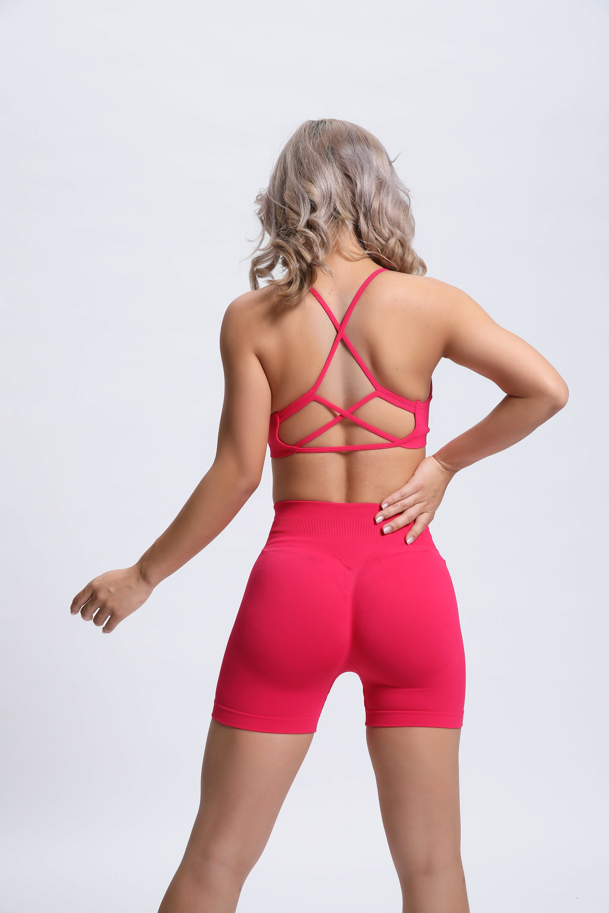 Joy | Sculpt-Shorts mit Scrunch – Grün