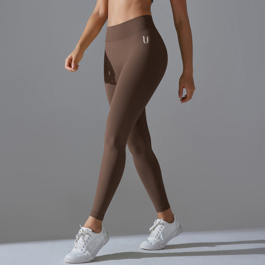 Mila V2 | Scrunch Sport Leggings - Braun