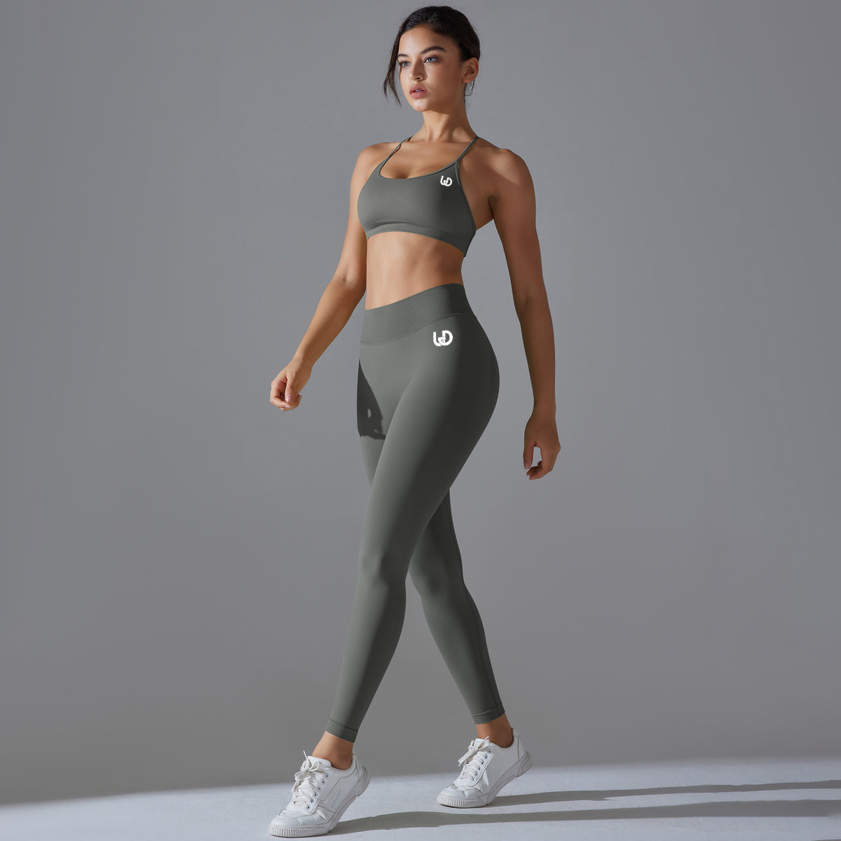 Mila V2 | Strap Sport Bra - Grijs