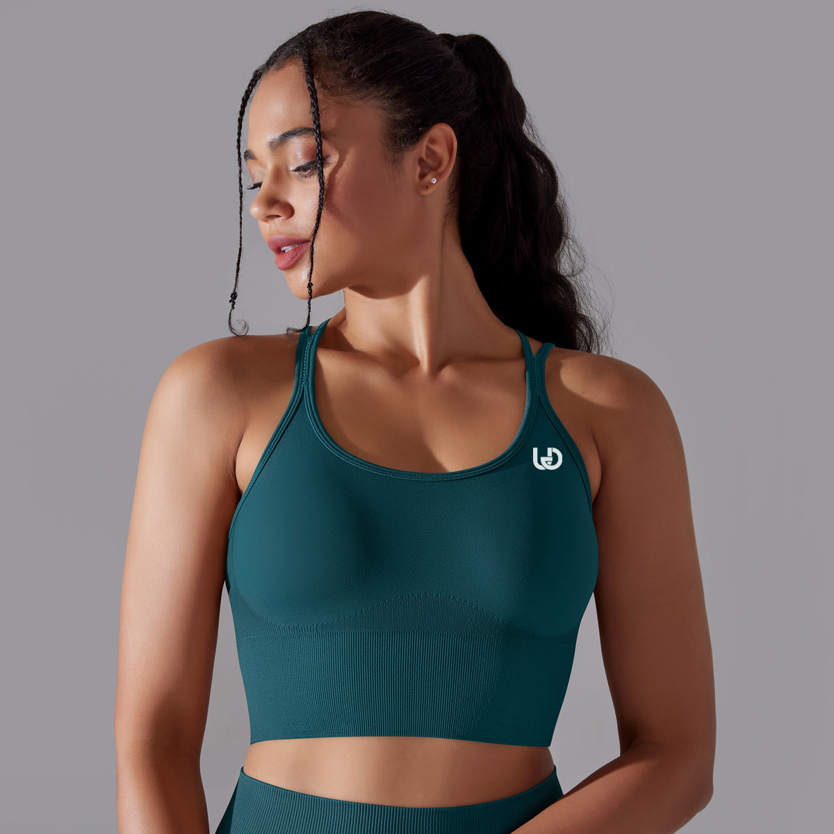 Daisy | Strap Sport Bra - Donker Groen