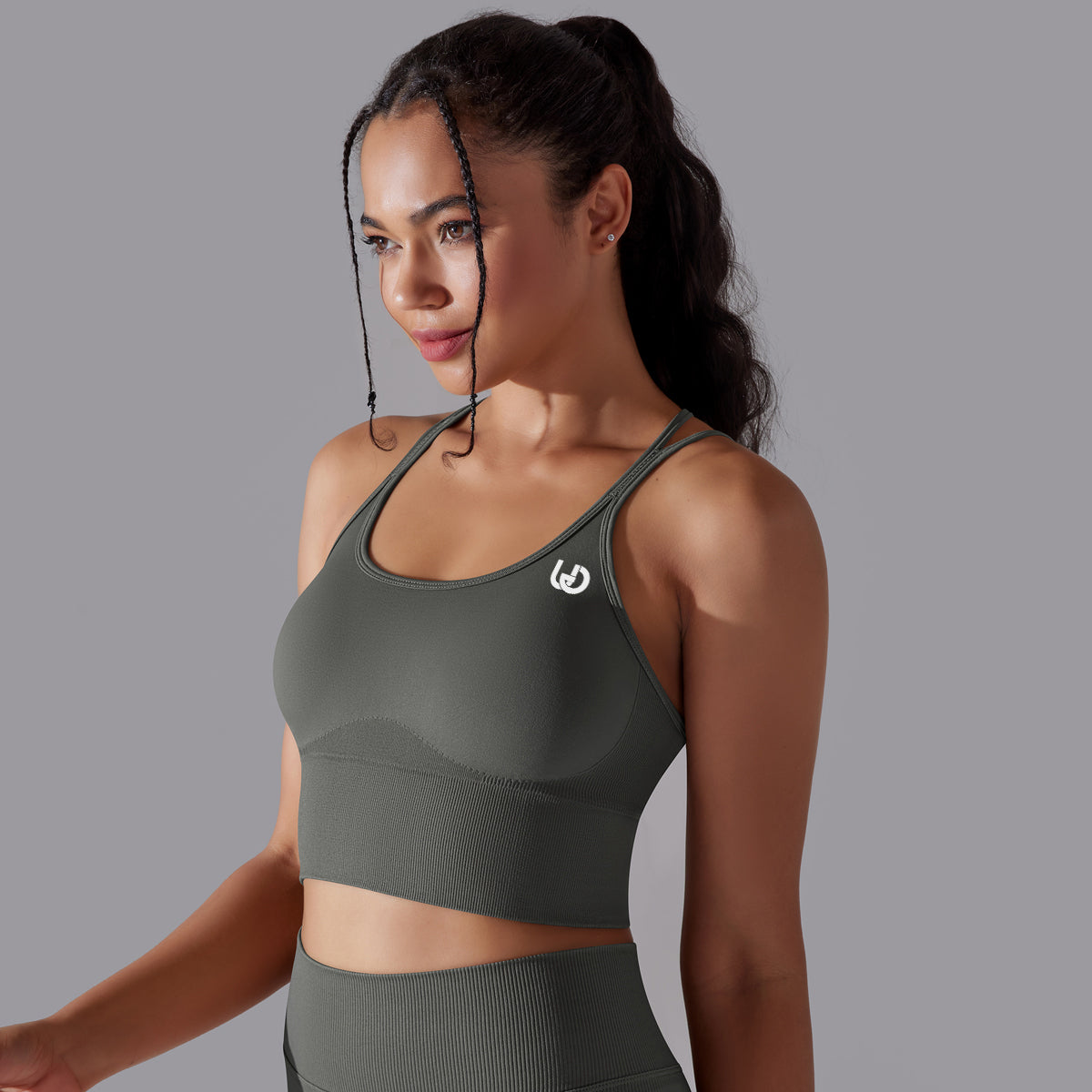 Daisy | Strap Sport Bra - Donker Grijs