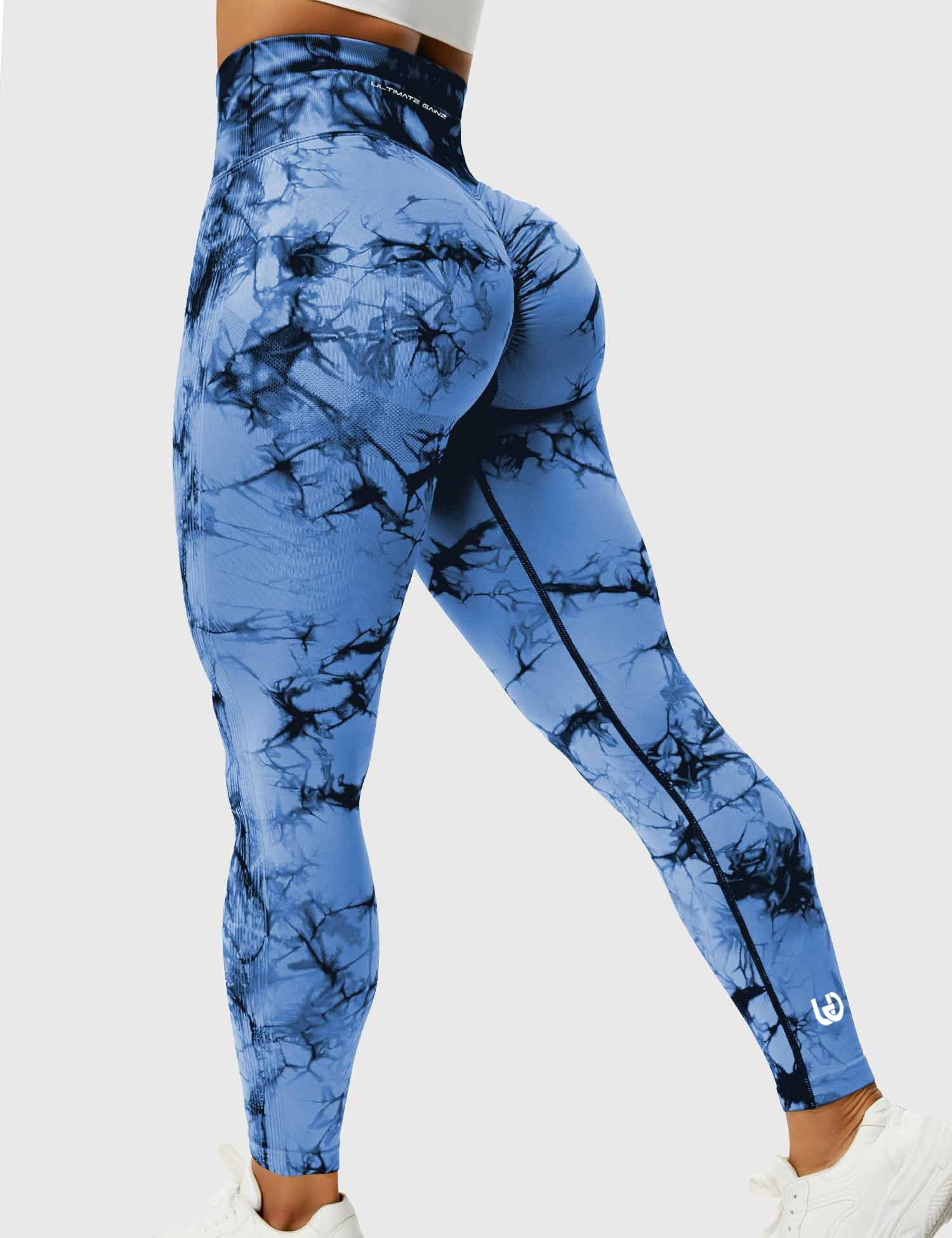 Aimy | Tie Dye Legging Scrunch - Blauw