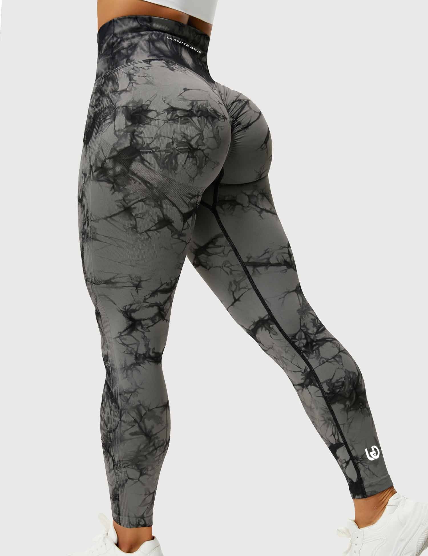 Tie Dye Legging Donkergrijs