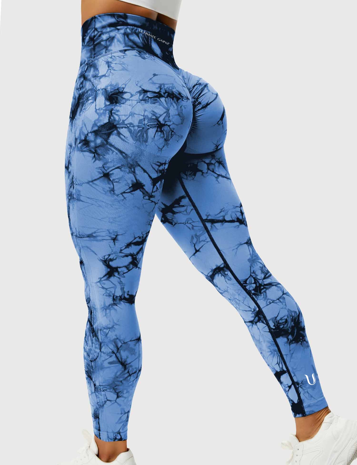 Aimy | Tie Dye Legging Scrunch - Blauw