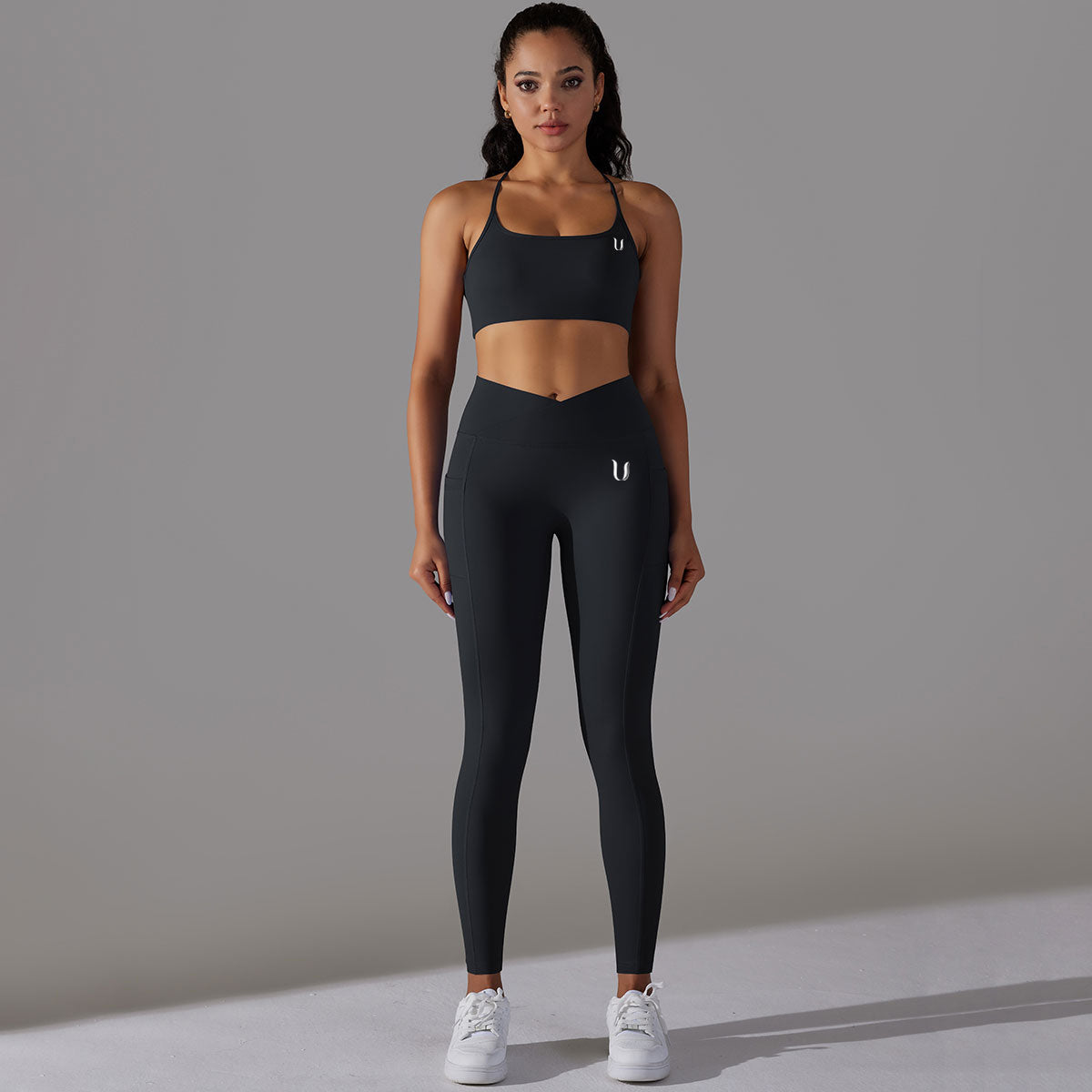 Mila | Leggings Top Set - Schwarz