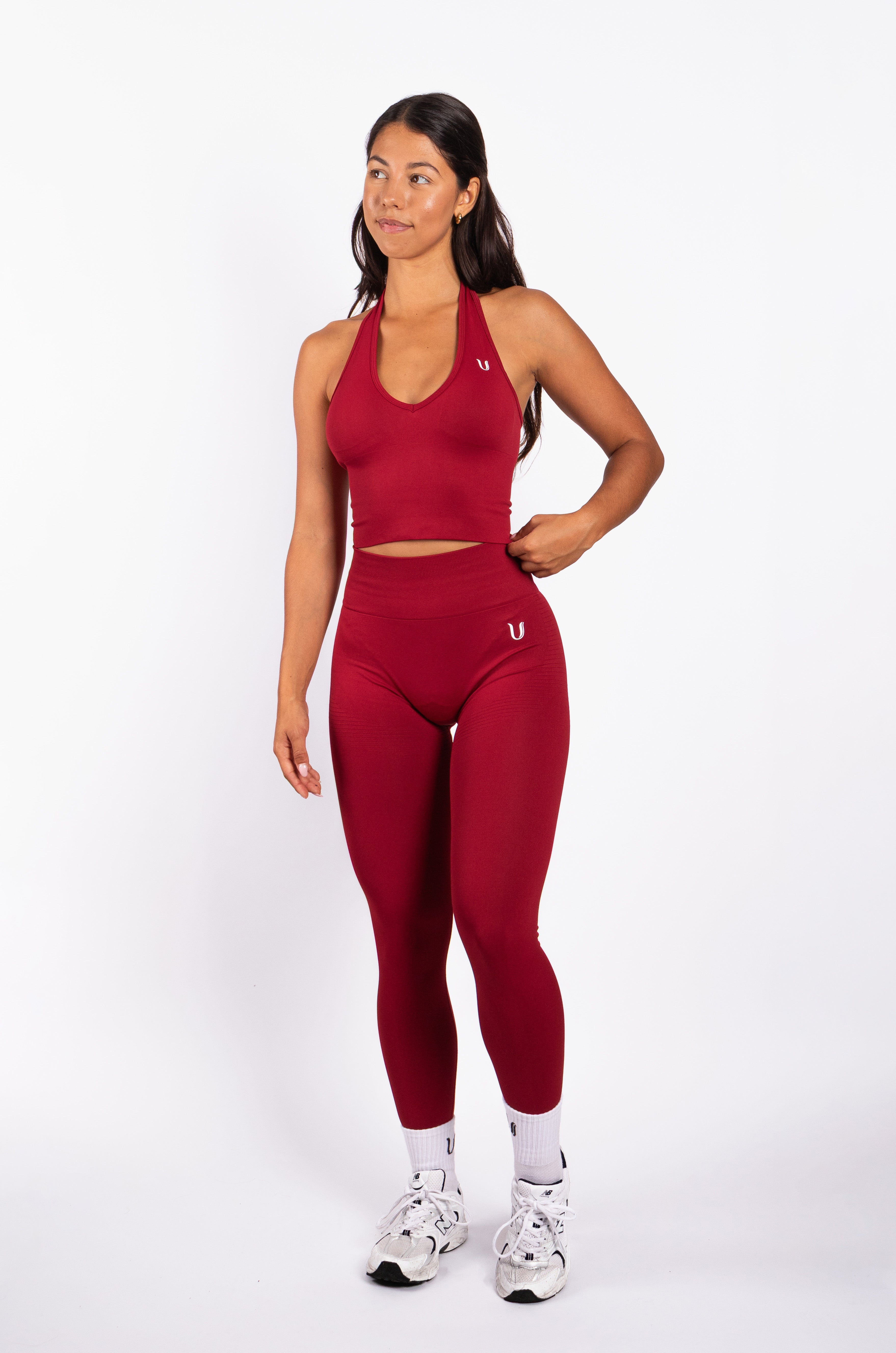 Bibi | Ribbed Seamless Legging – Red
