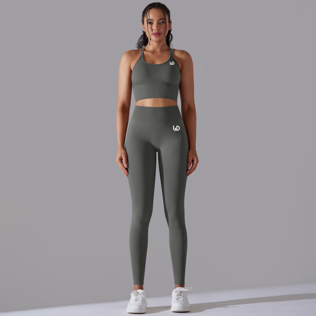 Daisy | Legging Top Set - Donker grijs