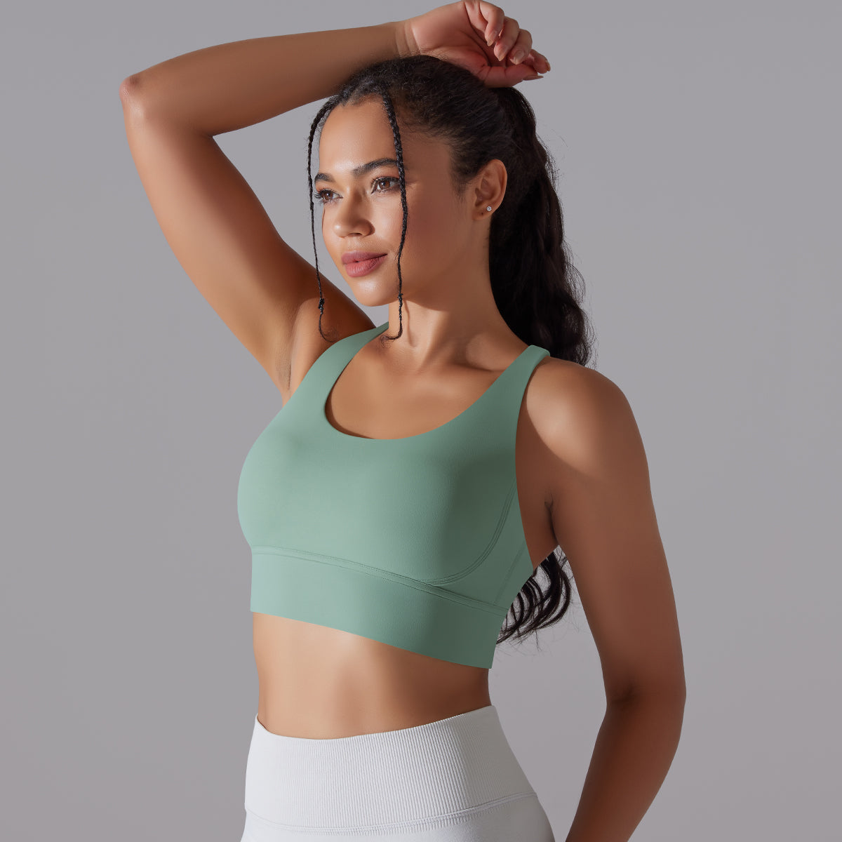 Kyra | Cross bra - Green