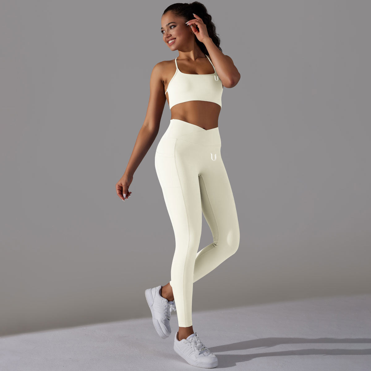 Mila | Leggings Top Set - Weiß