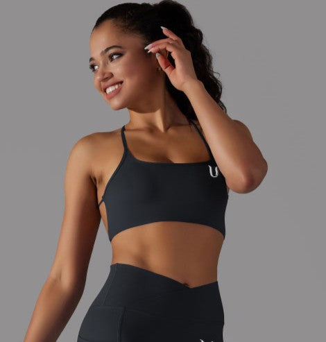 Mila | Strap Sport Bra - Zwart