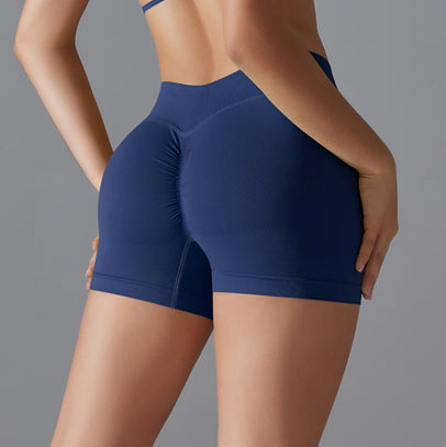 Mila V2 | Scrunch Sport Short - Marine Blauw