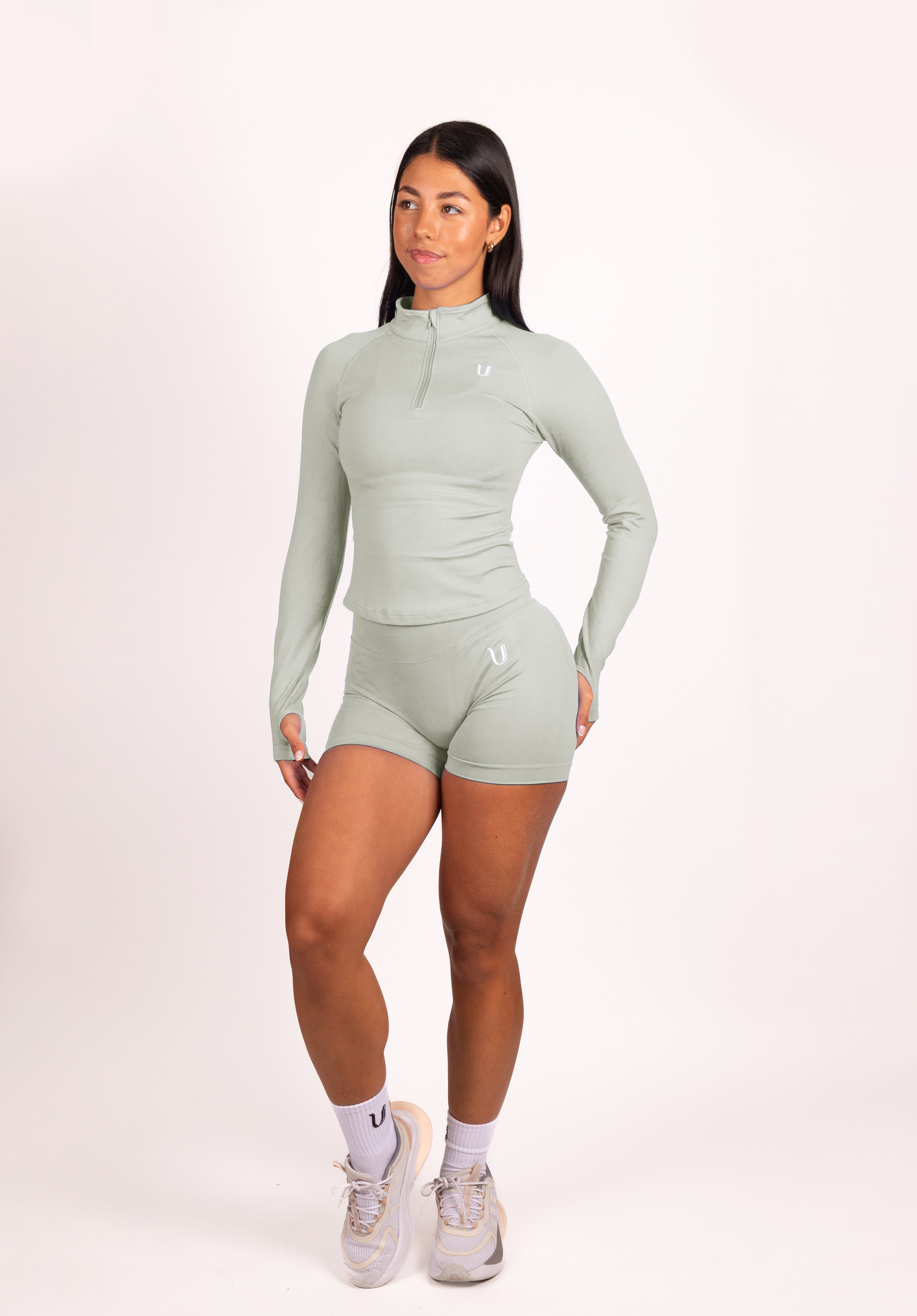 Beau | Premium High Performance Short Scrunch - Vert