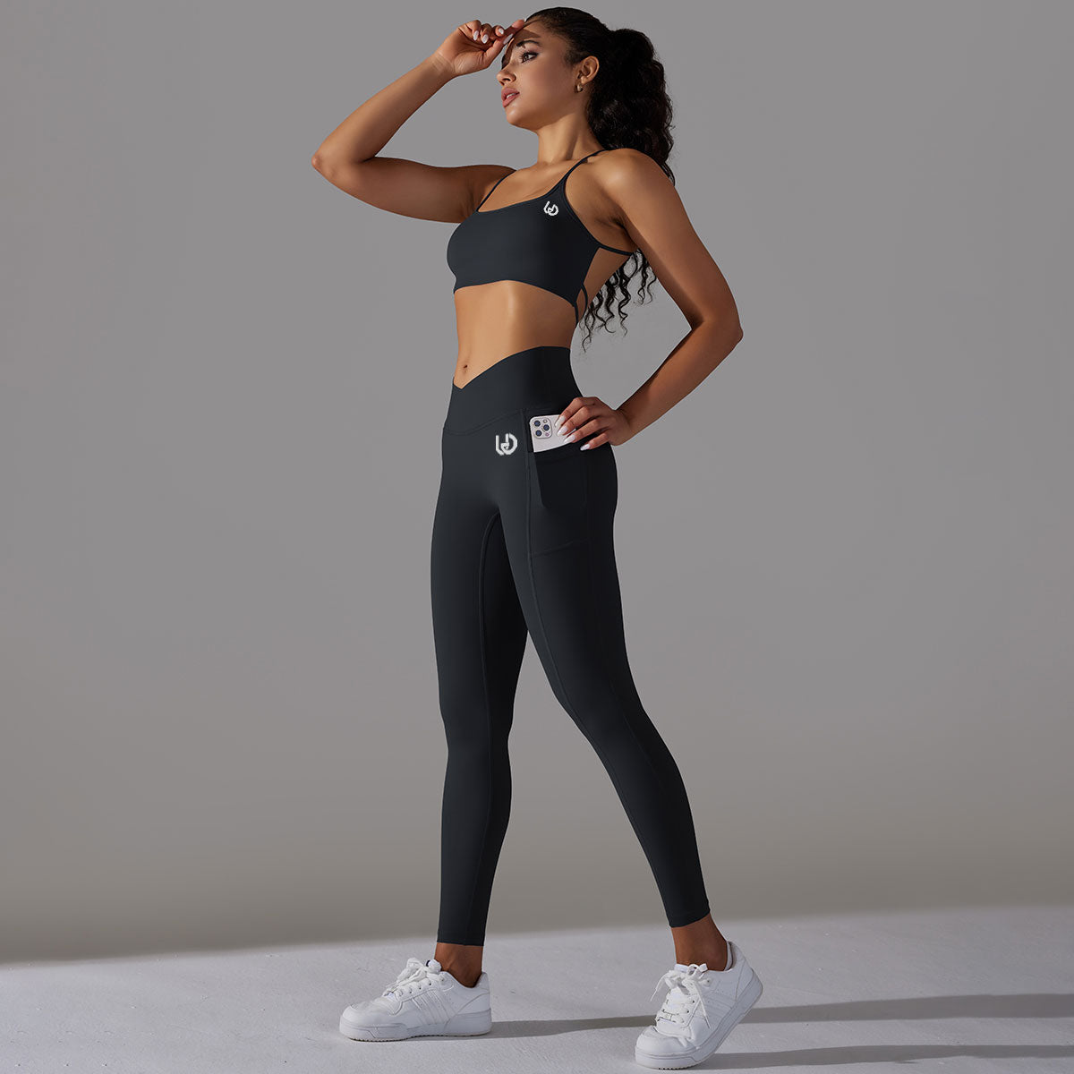 Mila | Legging-Top Set - Zwart