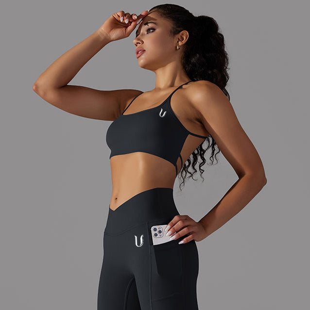 Mila | Leggings Top Set - Schwarz