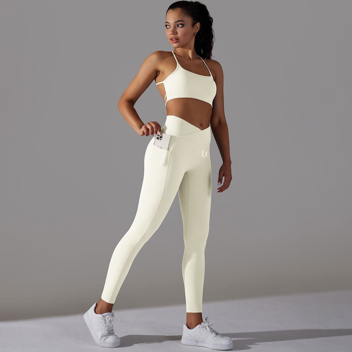 Mila | Leggings Top Set - Weiß