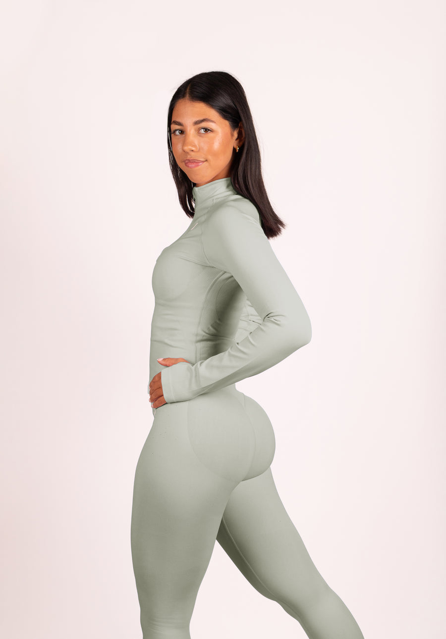 Beau | Premium High Performance Legging Scrunch - Ivoire