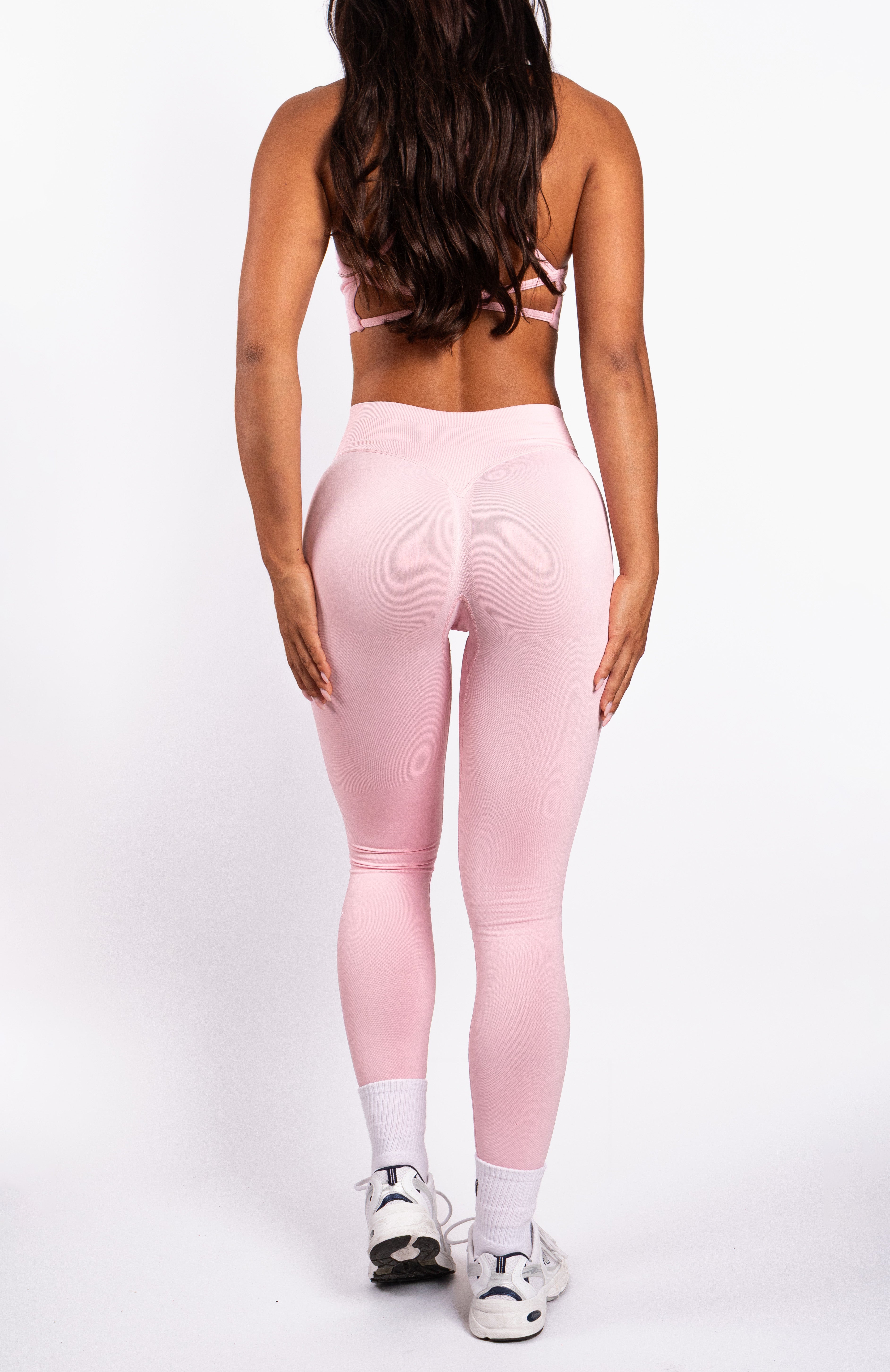 Beau | Premium High Performance Scrunch Legging - Roze
