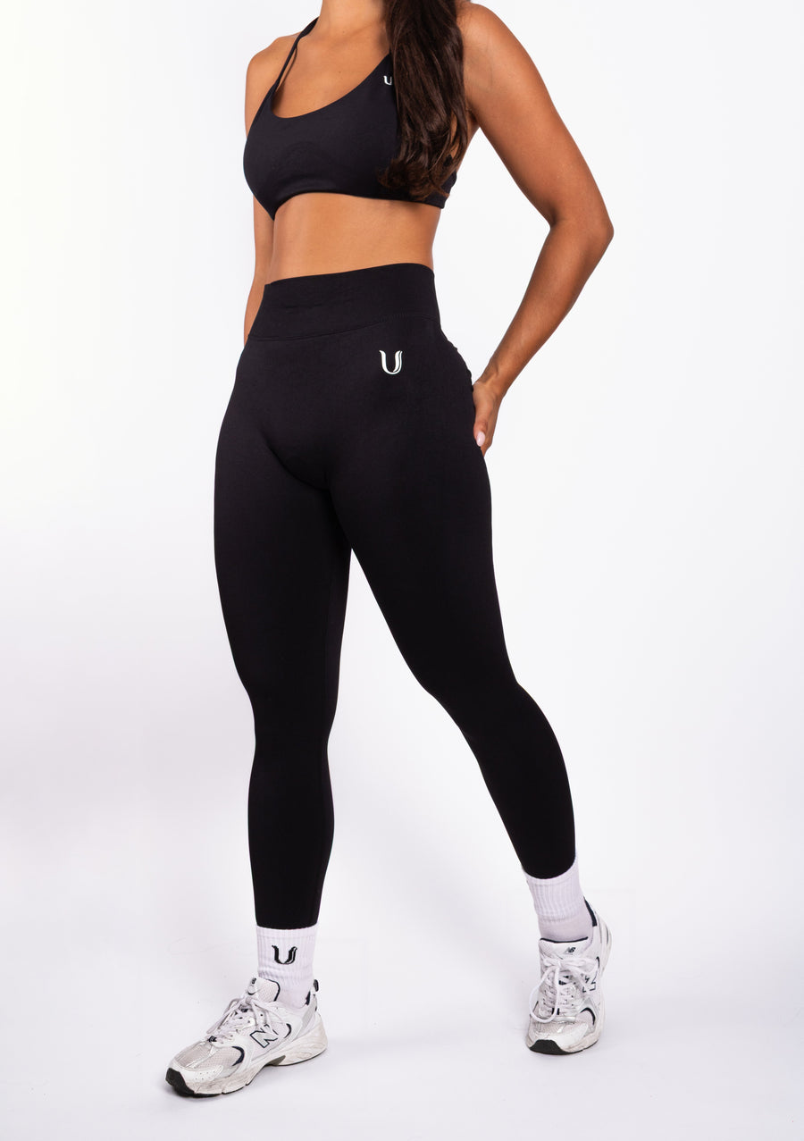 Nova | Legging Sans Couture Gainant – Noir
