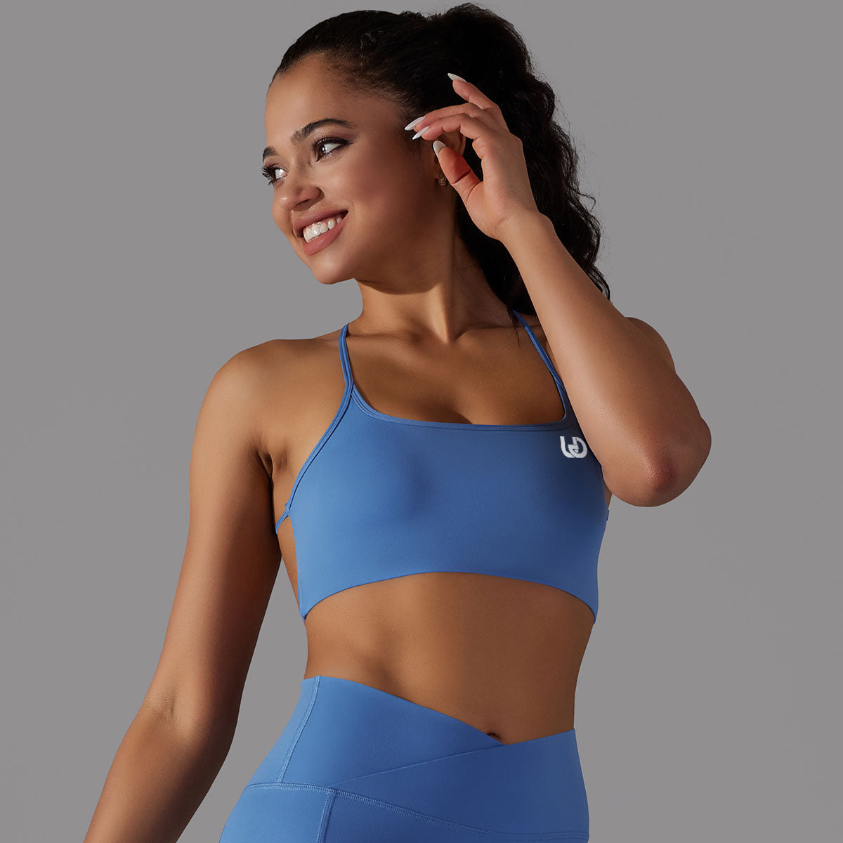 Mila | Strap Sport Bra Blauw - Ultimate Gainz