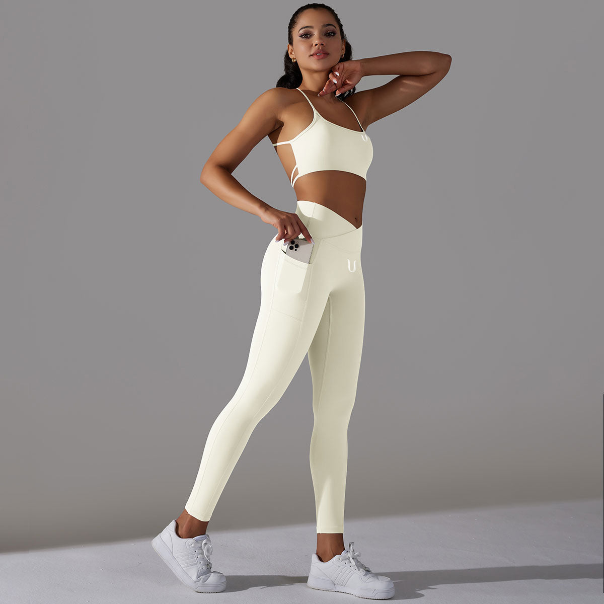 Mila | Leggings Top Set - Weiß