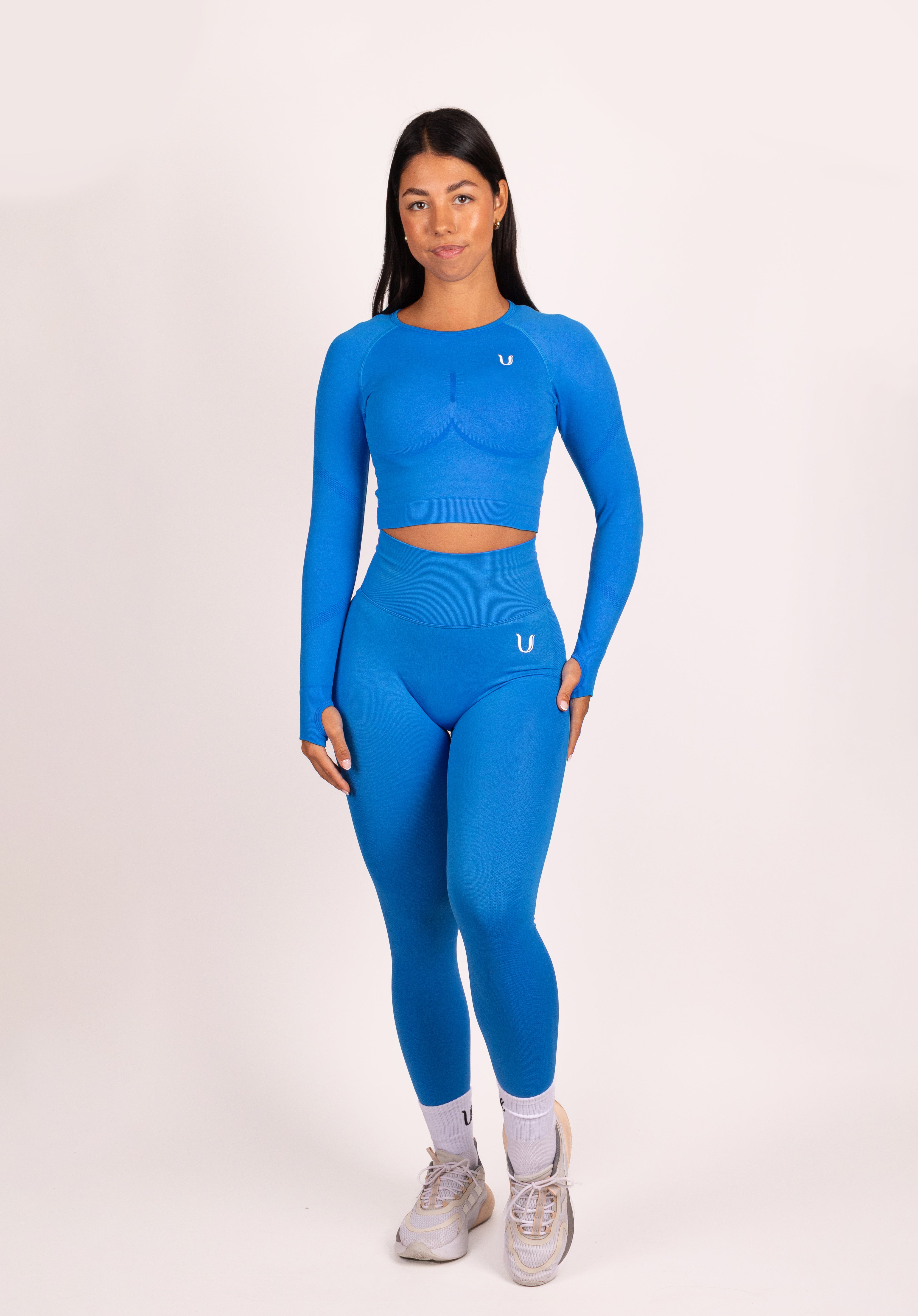 Leonie | Premium Scrunch Leggings - Blue