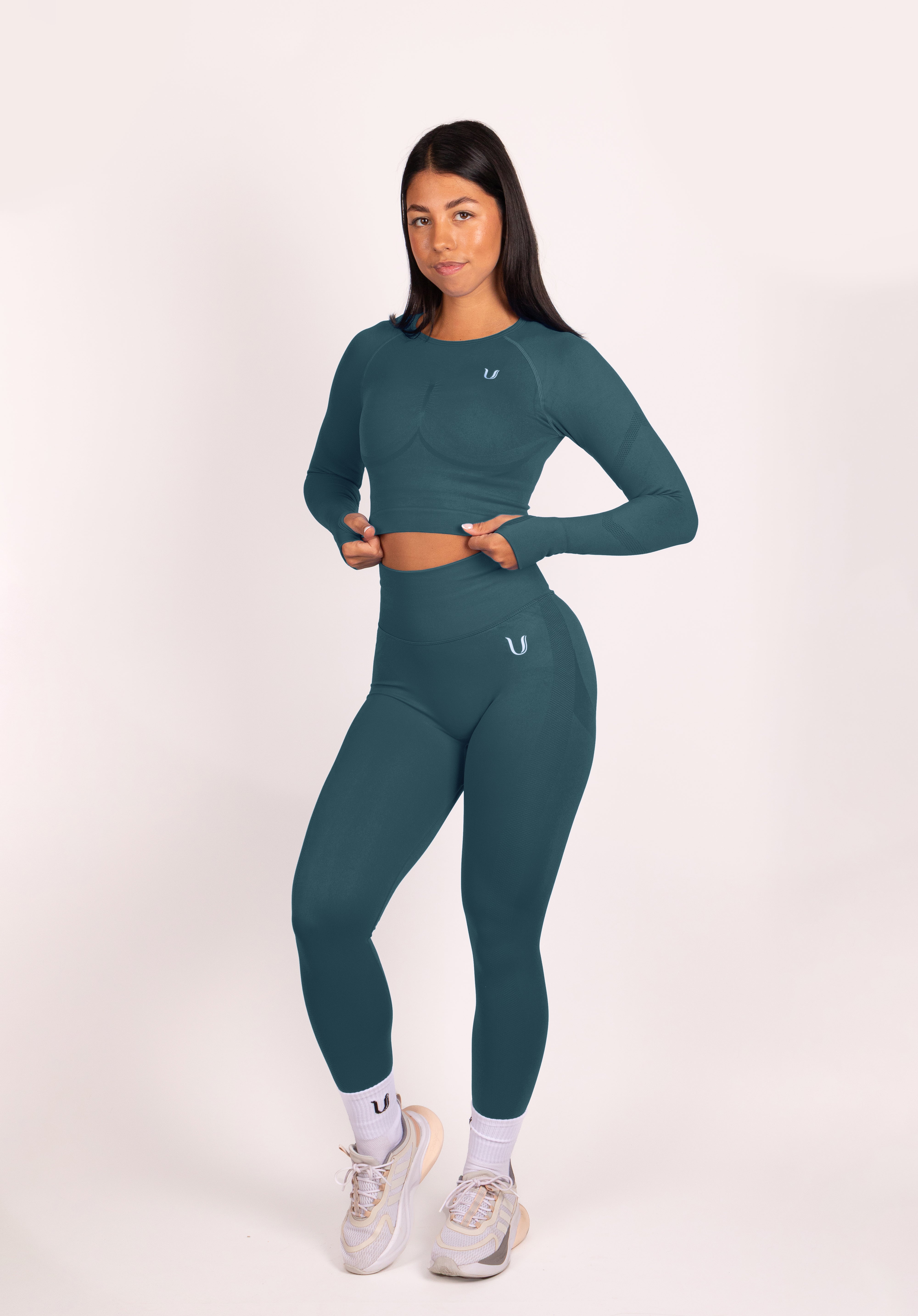 Leonie Set Lang Blauwgroen - Dames sportkleding afbeelding 6