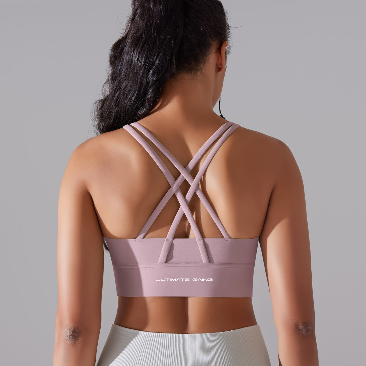 Kyra | Cross bra - PinkishPurple