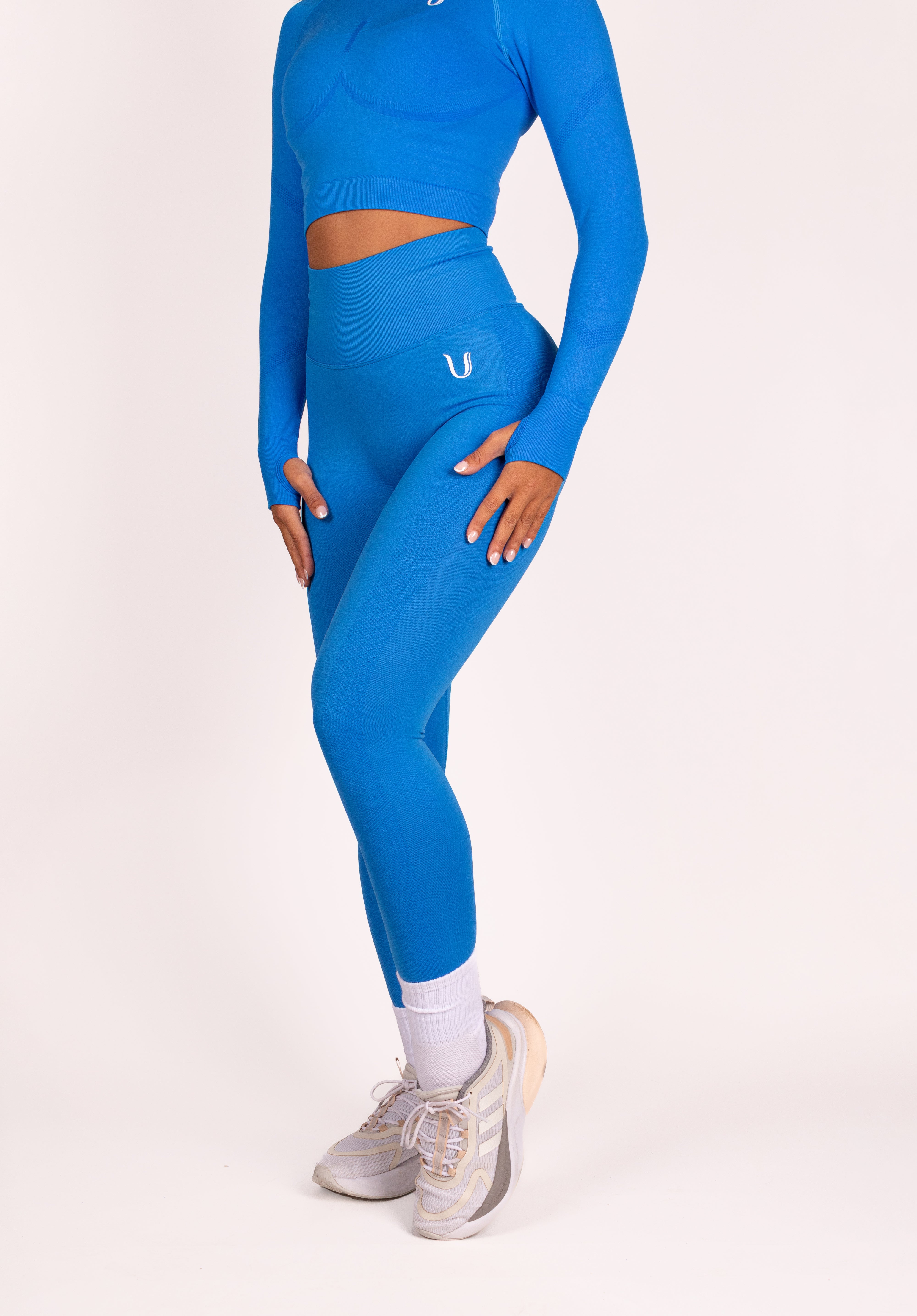 Leonie | Premium Scrunch Leggings - Blue
