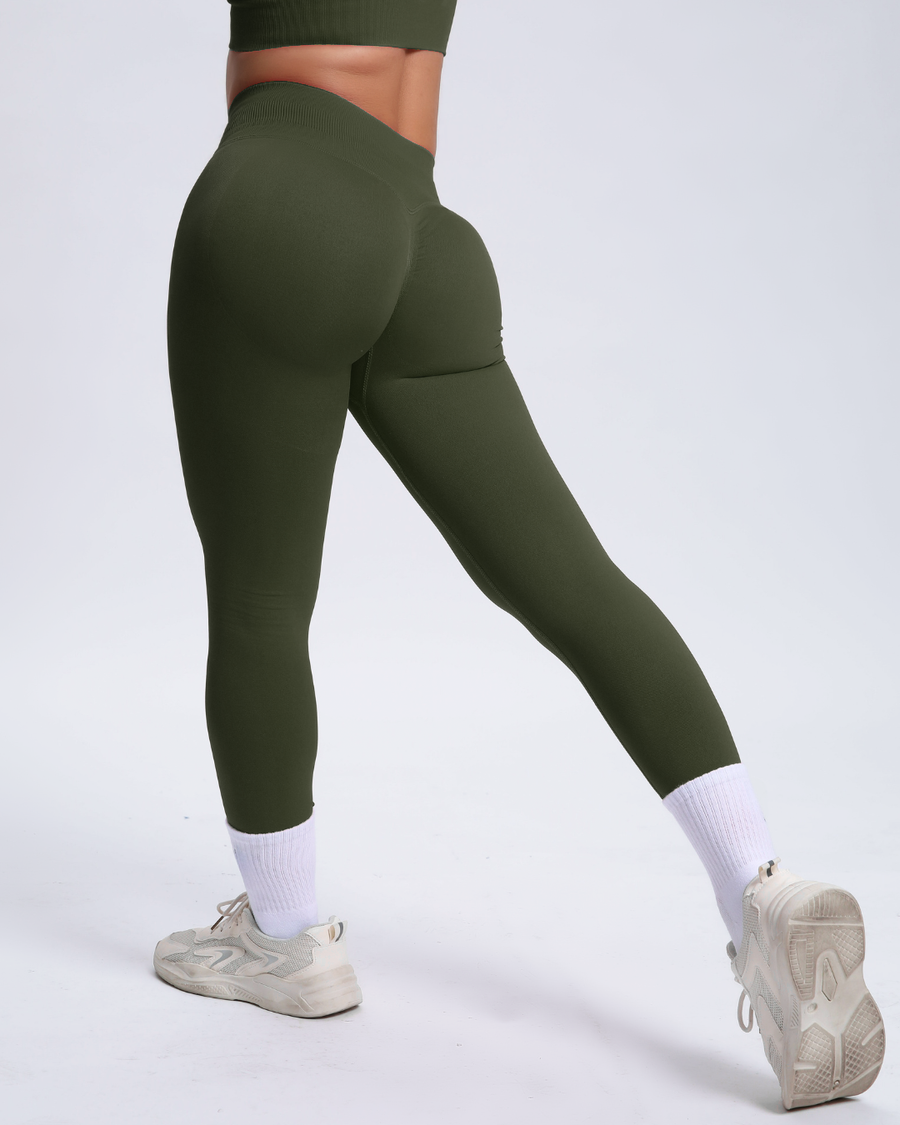 Joy | Legging Sculptant avec Scrunch – Vert