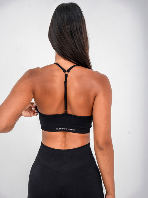 Luna | Premium Adjustable Sports Bra - Zwart