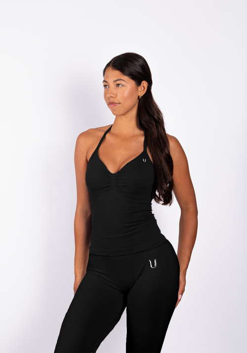 Beau Crop Top Zwart - Dames sportkleding | Ultimate Gainz