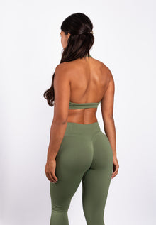 Beau | Halter Support Bra – Green